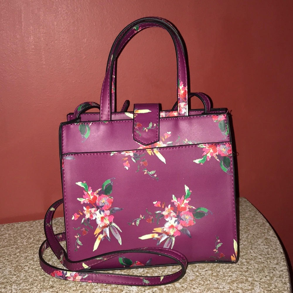 A new day purple floral crossbody purse - Picture 2 of 6